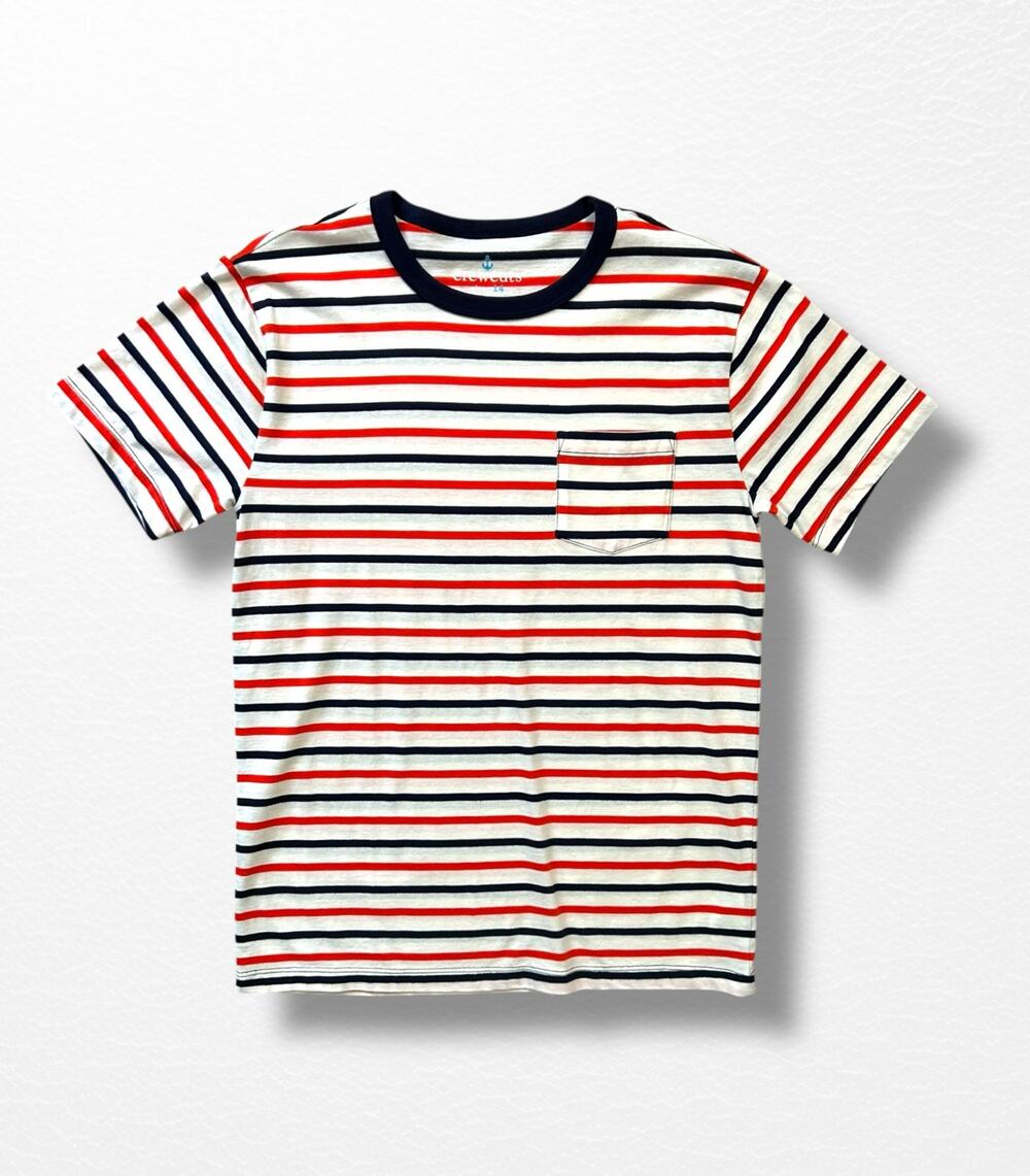 Crewcuts Nautical Striped Pocket Tee, Size 14